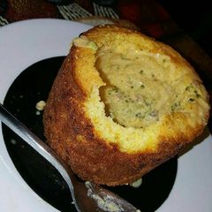 A picture of Cheese and broccoli bowl.