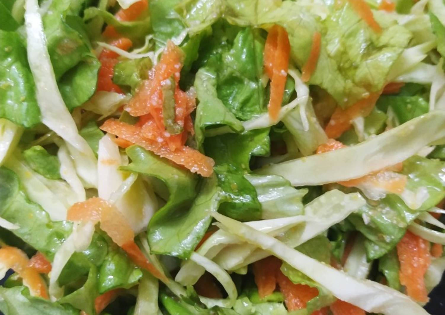 Ensalada De Lechuga, Repollo Y Zanahoria Con Aderezo 🥗 Receta De Jessi ...