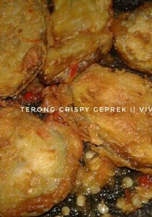 Foto resep TERONG CRISPY (terong geprek)