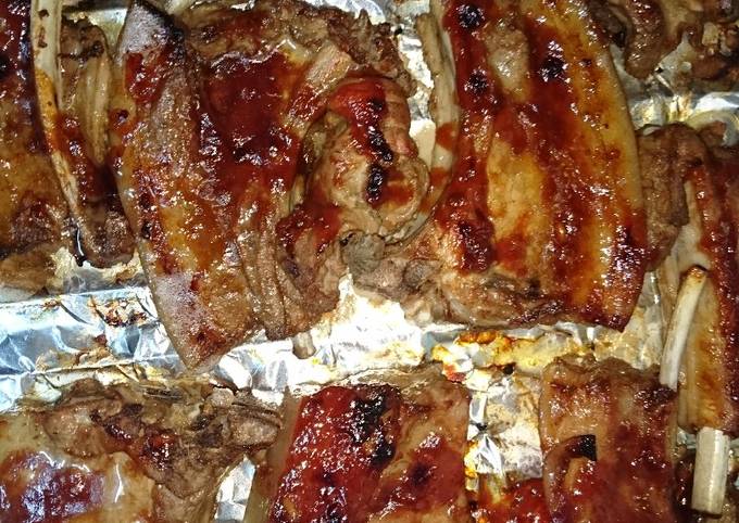 Step-by-Step Guide to Make Perfect Oven grilled sweet and sour pork chops