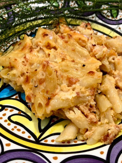 Foto principal de Macarrones a la crema con chorizo
