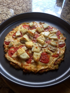 Una foto de Pizza de coliflor