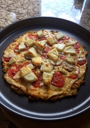 Una foto de Pizza de coliflor