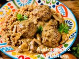 Meatballs in Creamy Sauce with Porcini Mushrooms