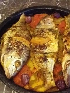 صورة لوصفة سمك في الفرن معمر بالفيرميسيل