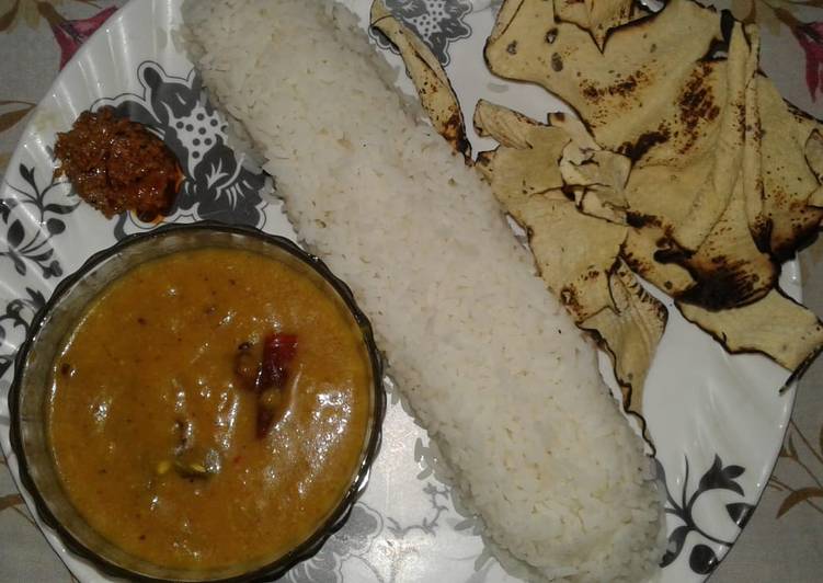Recipe of Speedy Moong daal kadhi chawal