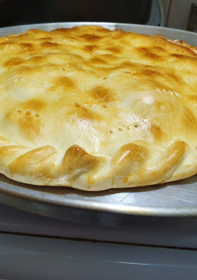 Una foto de Tarta de jamón y queso súper rápida