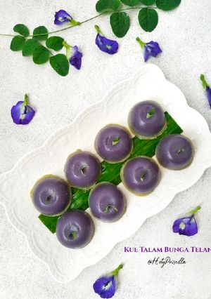 Foto resep Kue Talam Bunga Telang