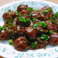 A picture of Dry Manchurian.