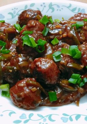 A picture of Dry Manchurian.