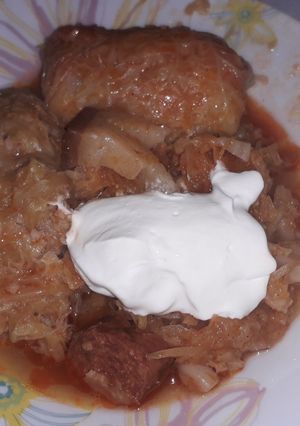 Töltött káposzta recept fotója