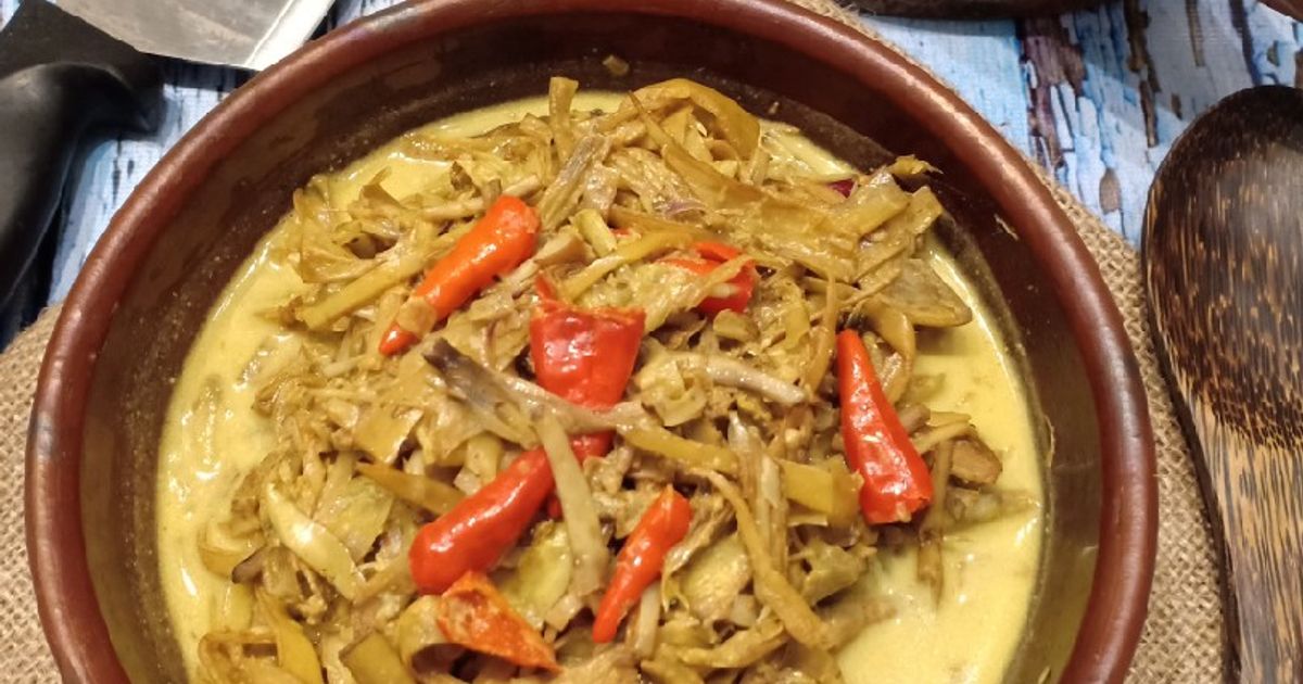 (Seri masakan khas) Gudeg Jantung Pisang