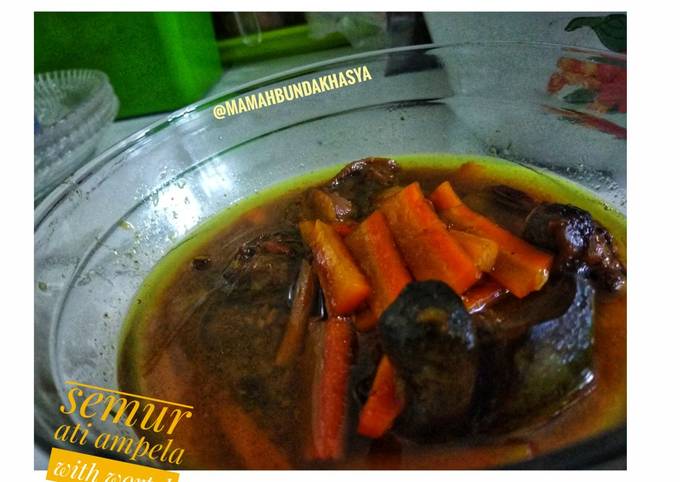 Semur ati ampela with wortel 🥕