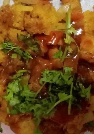 A picture of Bread poha.