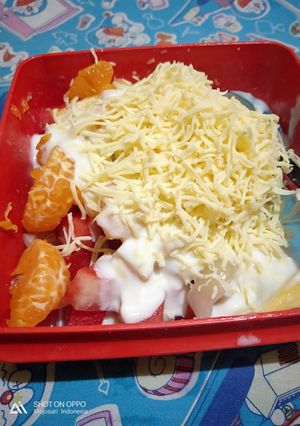Foto resep Salad Buah saos Yogurt
