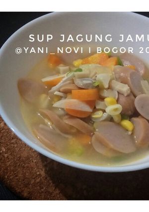 Foto resep Sup Jagung Jamur