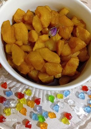 عکسی از دستور 🍏🏺کمپوت سیب با شکر قهوه ای🏺🍏