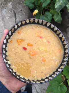 A picture of Spicy red lentil soup.
