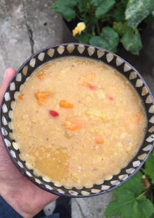 A picture of Spicy red lentil soup.