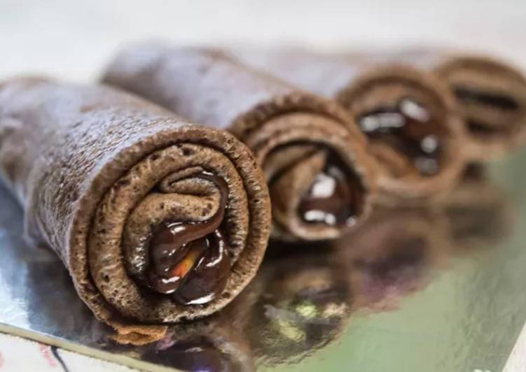Simple Way to Prepare Favorite Chocolate crepes
