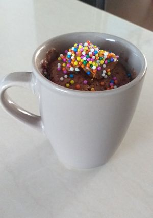 Una foto de Torta en taza