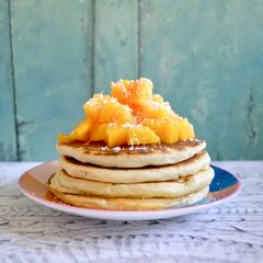 A picture of Mango Coconut Pancakes.