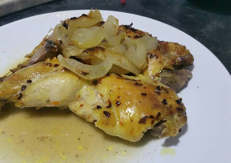 Recipe of Homemade Hot lemony roasted chicken thighs