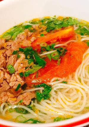Hình của món Canh thịt bò sả.