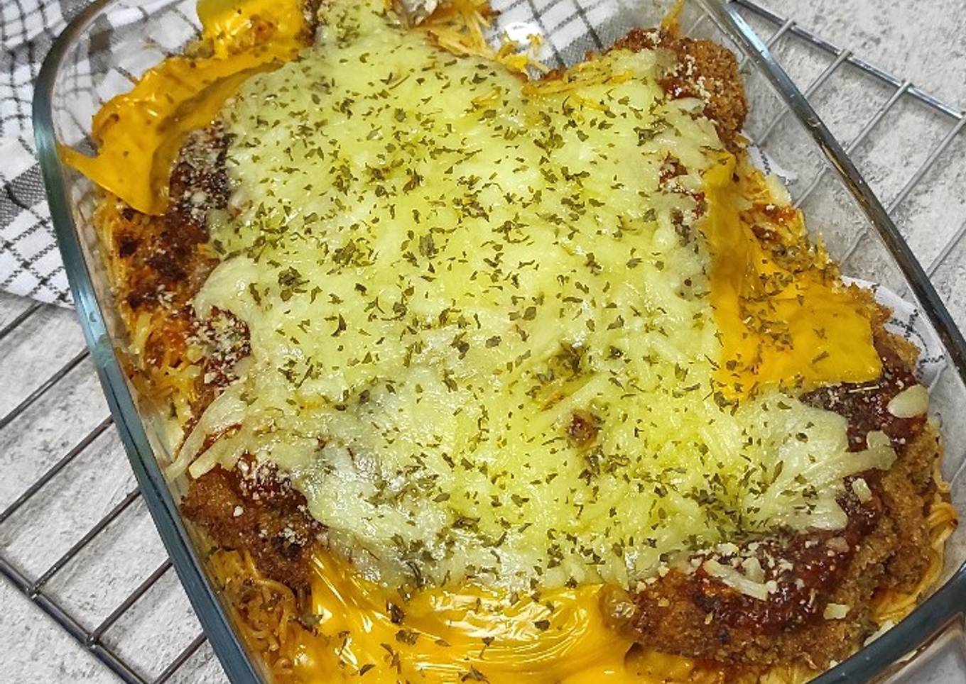 Baked Chicken Parmesan Pasta