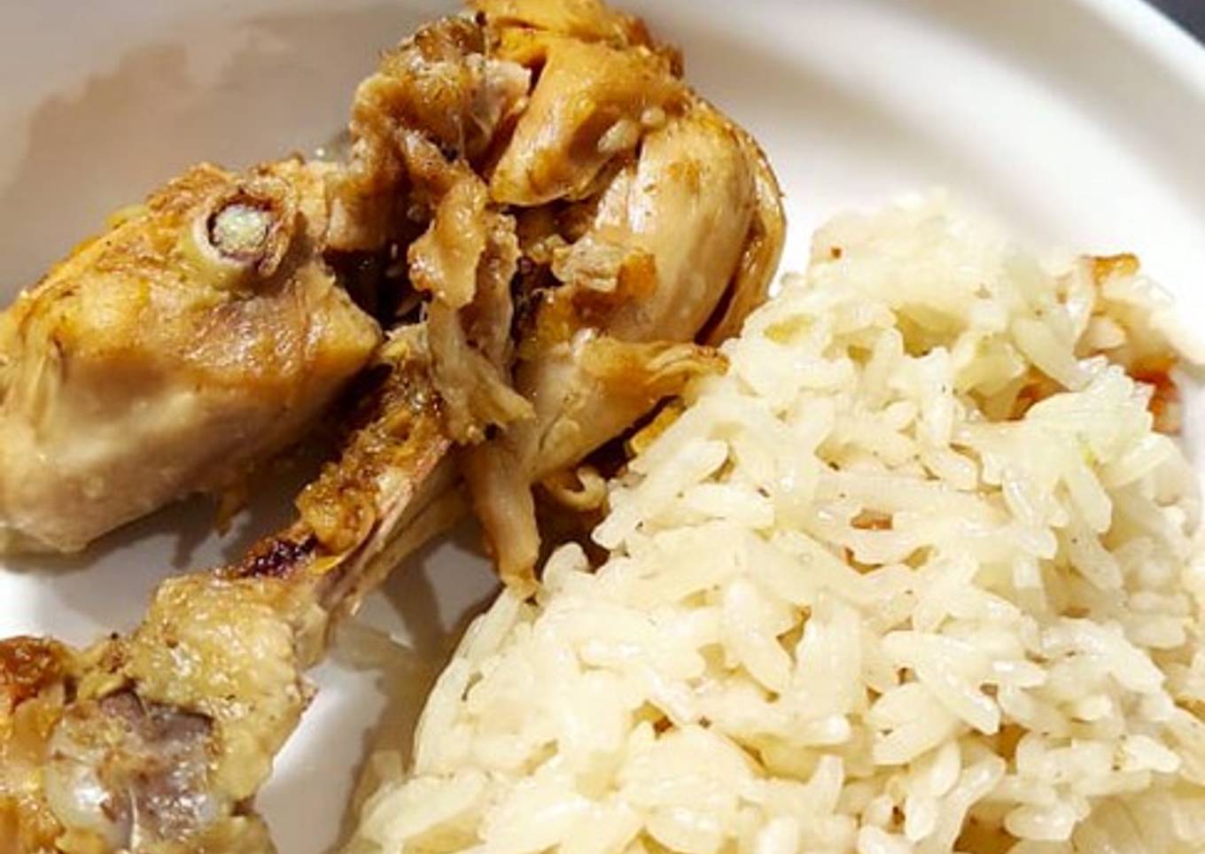 Nasi Hainan (pakai rebusan Ayam Pek Cam Kee)