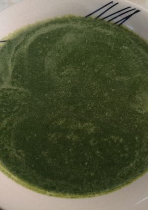 Una foto de Crema de espinaca