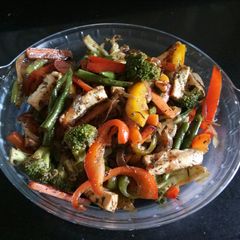 Stir fried mix veggies A picture of Stir fried mix veggies.