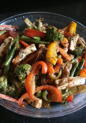 A picture of Stir fried mix veggies.