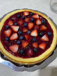 Una foto de NY cheesecake🍓🫐