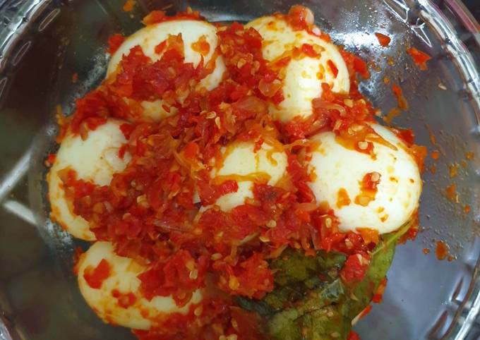 Resep: Telur Balado simpel Kekinian