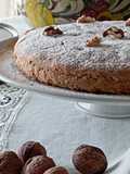 Torta d' autunno 🍂🍁con noci 🍫 cioccolato e caffè☕