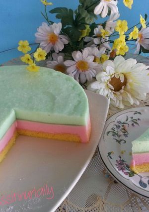 Foto resep Puding Busa Lapis Cake