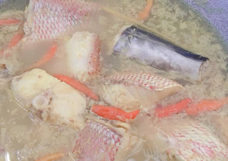 Langkah meracik Ikan kuah kuning Lezat