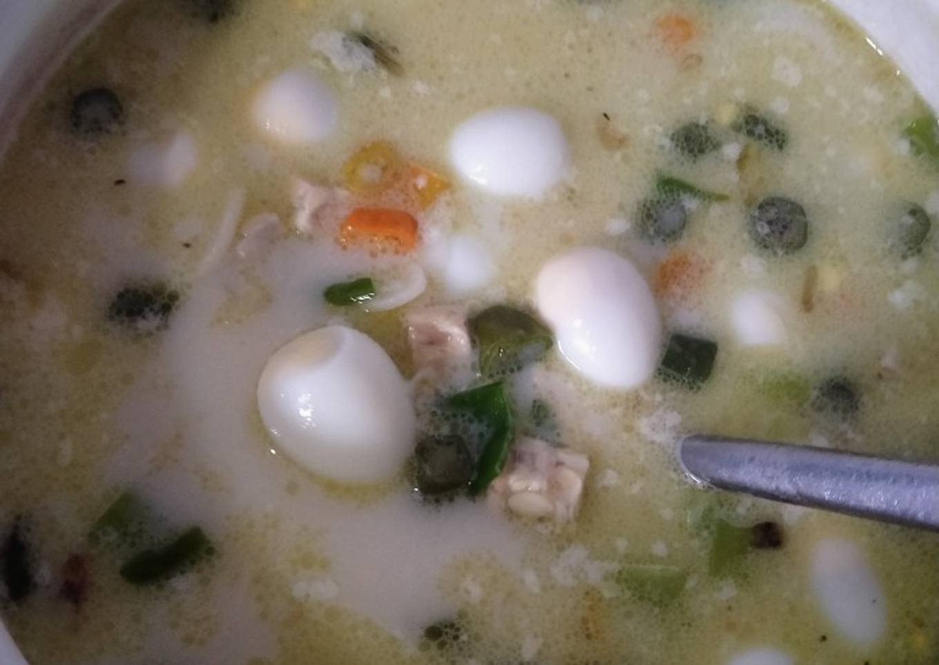 Tempe telor puyuh cabe ijo