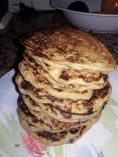 Una foto de Hotcakes de pera
