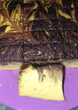 Foto resep Bolu marmer putih telur d jamin lembut bgt
