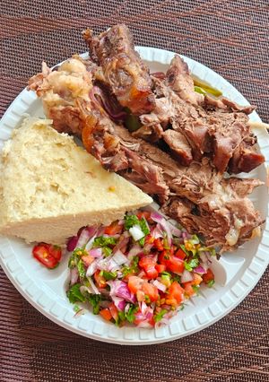 A picture of Oven Goat Choma.