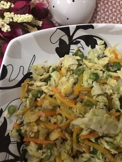 Foto resep Orak Arik Telur Sayur