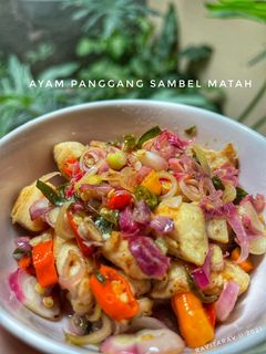 Foto resep Ayam panggang sambel matah