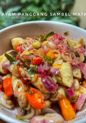 Foto resep Ayam panggang sambel matah
