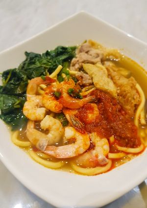 Foto resep Spicy prawn noodle