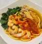 Bagaimana Menyiapkan Spicy prawn noodle, Lezat Sekali