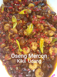 Foto resep Oseng Mercon Kikil dan Udang