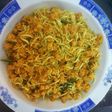 Tumis teri dan tempe pedas