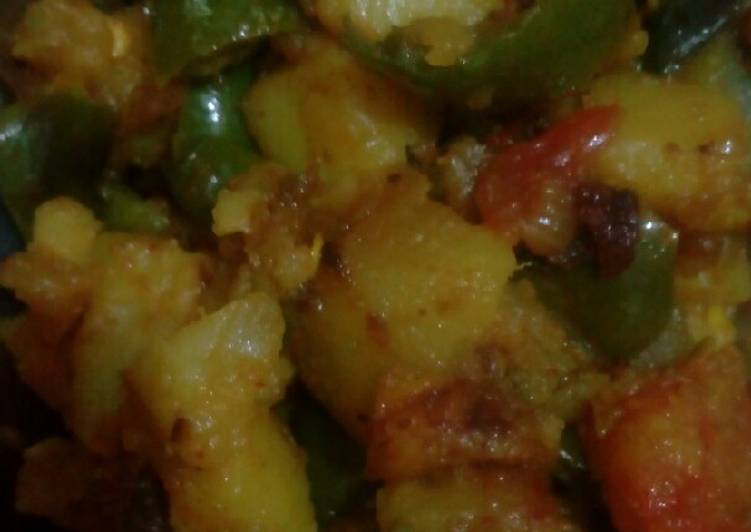 Variety to Homemade Extraordinary Aloo Shimla mirch